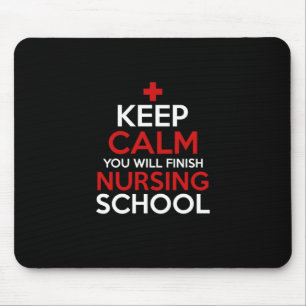 Geschenk für Krankenschwester Bleib ruhig, du wi Mousepad