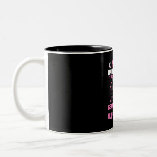 Geschenk für Krankenschwester Den Power nie unte Zweifarbige Tasse