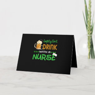 Geschenk für Krankenschwester Erster Sicherheits Karte
