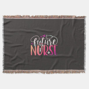 Geschenk für Krankenschwester Future Nurse Decke