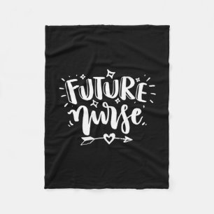 Geschenk für Krankenschwester Future Nurse Fleecedecke