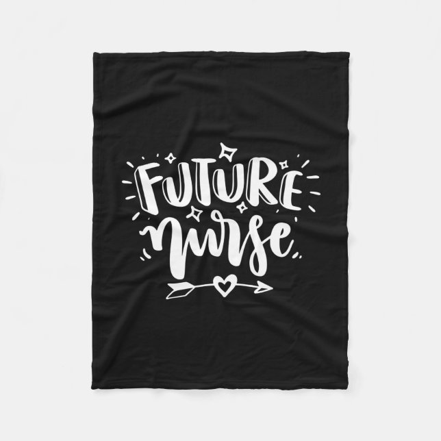 Geschenk für Krankenschwester | Future Nurse Fleecedecke (Vorderseite)