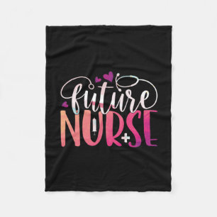 Geschenk für Krankenschwester Future Nurse Fleecedecke