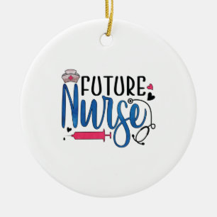 Geschenk für Krankenschwester   Future Nurse Keramik Ornament