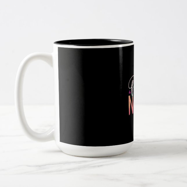 Geschenk für Krankenschwester | Future Nurse Zweifarbige Tasse (Links)