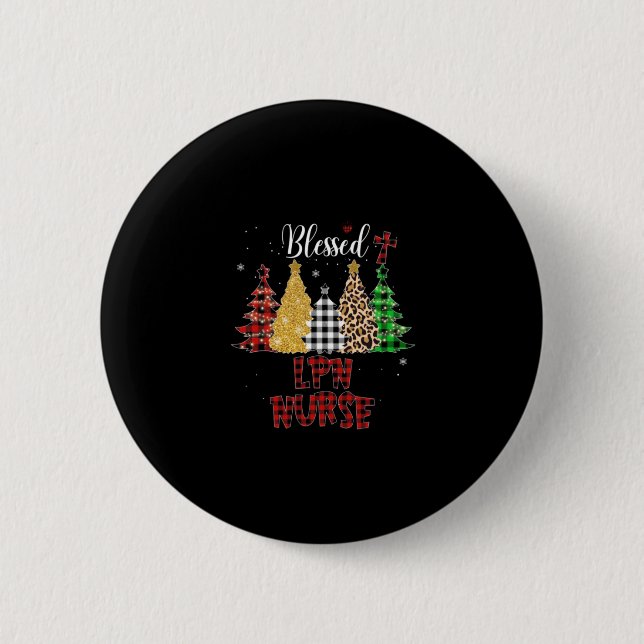 Geschenk für Krankenschwester | Gesegnet LPN Nurse Button (Vorderseite)