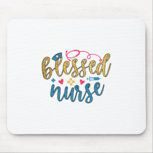 Geschenk für Krankenschwester   Gesegnete Krankens Mousepad