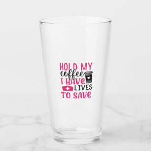 Geschenk für Krankenschwester Halten Sie mein Co Glas