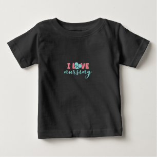 Geschenk für Krankenschwester I Liebe Pflege Baby T-shirt