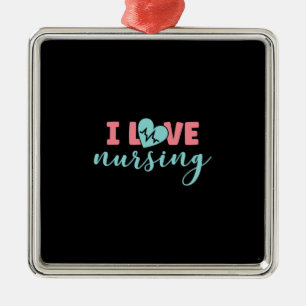 Geschenk für Krankenschwester I Liebe Pflege Ornament Aus Metall
