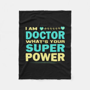 Geschenk für Krankenschwester Ich bin Doktor, wa Fleecedecke