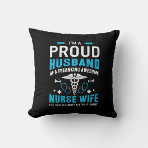 Geschenk für Krankenschwester Ich bin ein stolze Kissen