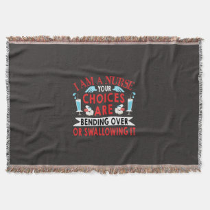 Geschenk für Krankenschwester Ich bin eine Krank Decke