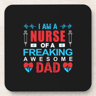 Geschenk für Krankenschwester Ich bin eine Krank Getränkeuntersetzer