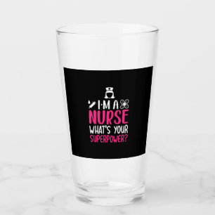 Geschenk für Krankenschwester   Ich bin eine Krank Glas
