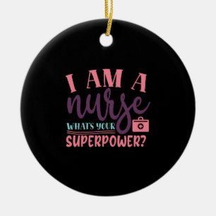 Geschenk für Krankenschwester   Ich bin eine Krank Keramik Ornament