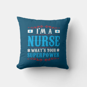 Geschenk für Krankenschwester Ich bin eine Krank Kissen