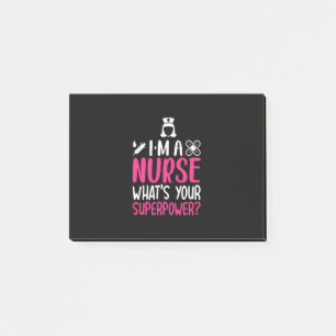 Geschenk für Krankenschwester   Ich bin eine Krank Post-it Klebezettel