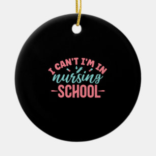 Geschenk für Krankenschwester   Ich bin in der Kra Keramik Ornament