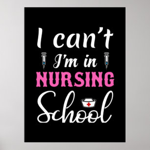 Geschenk für Krankenschwester Ich bin in der Kra Poster