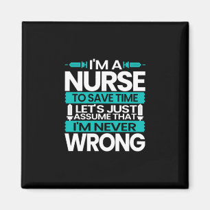 Geschenk für Krankenschwester   Ich bin Krankensch Magnet