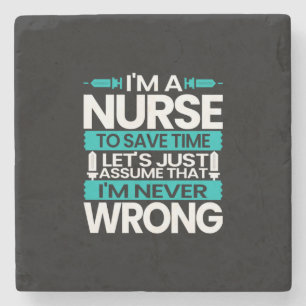 Geschenk für Krankenschwester   Ich bin Krankensch Steinuntersetzer