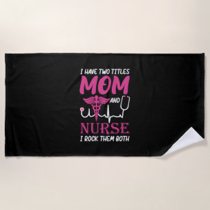 Geschenk für Krankenschwester Ich habe zwei Tite Strandtuch