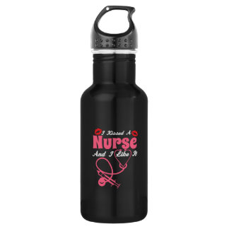 Geschenk für Krankenschwester | Ich küsste eine Kr Edelstahlflasche