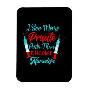 Geschenk für Krankenschwester   Ich sehe mehr priv Magnet