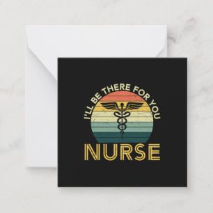 Geschenk für Krankenschwester Ich werde für Sie Mitteilungskarte