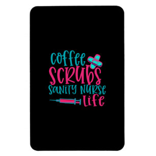 Geschenk für Krankenschwester Kaffee schrubbt Ve Magnet