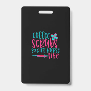 Geschenk für Krankenschwester Kaffeekrubs Sanity Ausweis
