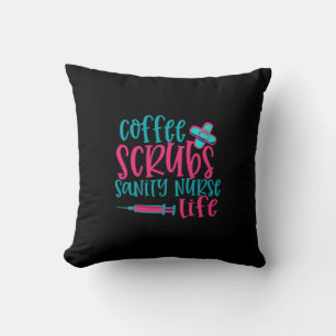 Geschenk für Krankenschwester   Kaffeekrubs Sanity Kissen