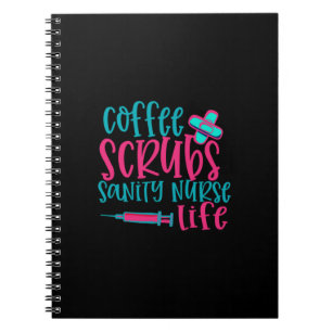 Geschenk für Krankenschwester Kaffeekrubs Sanity Notizblock