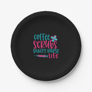 Geschenk für Krankenschwester   Kaffeekrubs Sanity Pappteller