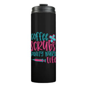 Geschenk für Krankenschwester Kaffeekrubs Sanity Thermosbecher