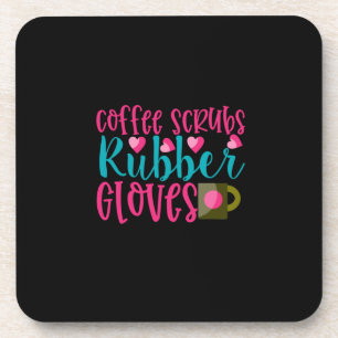 Geschenk für Krankenschwester Kaffeeschrubben Gu Getränkeuntersetzer