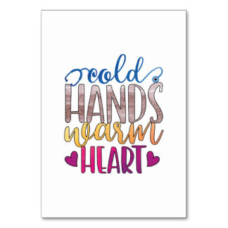 Geschenk für Krankenschwester | Kalte Hände Varm H Tischnummer