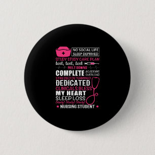 Geschenk für Krankenschwester   Kein soziales Schl Button