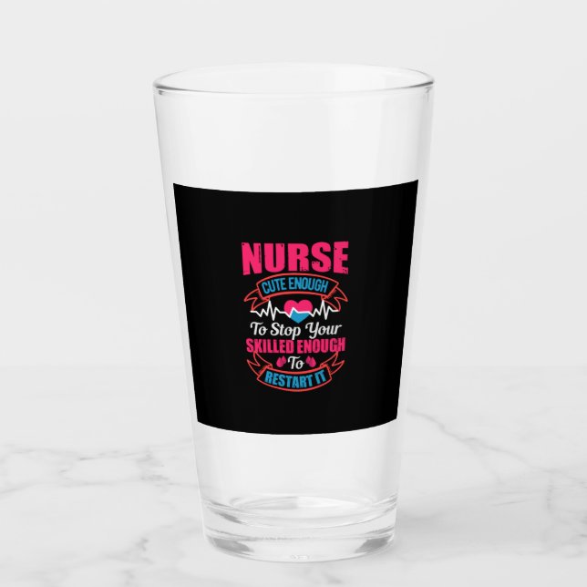 Geschenk für Krankenschwester | Krankenschwester N Glas (Vorderseite)