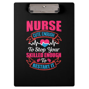 Geschenk für Krankenschwester Krankenschwester N Klemmbrett