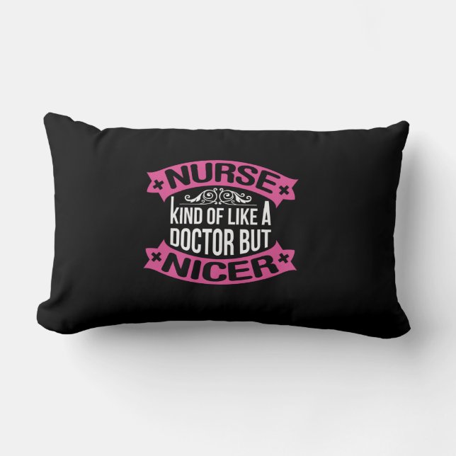 Geschenk für Krankenschwester | Krankenschwester w Lendenkissen (Vorderseite)