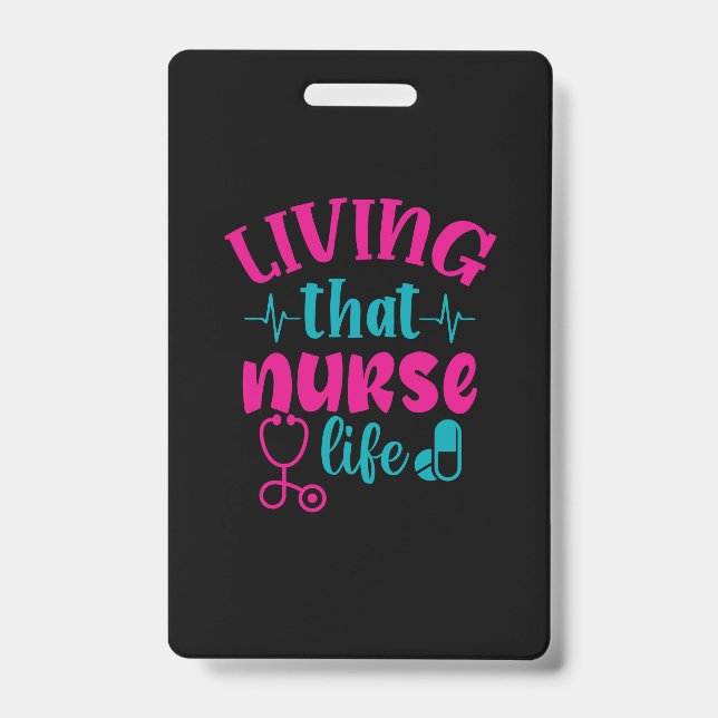 Geschenk für Krankenschwester | Leben in diesem Kr Ausweis (Vorderseite)