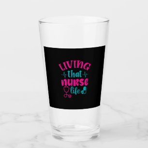 Geschenk für Krankenschwester Leben in diesem Kr Glas