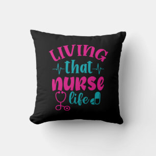 Geschenk für Krankenschwester   Leben in diesem Kr Kissen