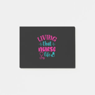 Geschenk für Krankenschwester Leben in diesem Kr Post-it Klebezettel