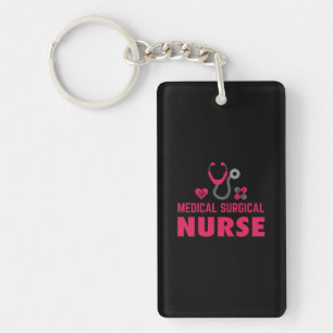 Geschenk für Krankenschwester   Medical Surgical N Schlüsselanhänger