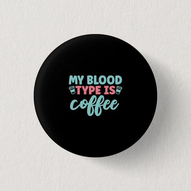 Geschenk für Krankenschwester | Mein Bluttyp ist K Button (Vorderseite)