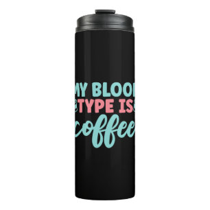 Geschenk für Krankenschwester Mein Bluttyp ist K Thermosbecher
