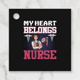 Geschenk für Krankenschwester Mein Herz gehört d Geschenkanhänger
